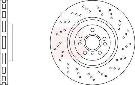 Apec DSK3276 Brake Disc - 1