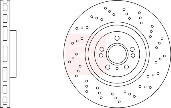 Apec DSK3276 Brake Disc - 1