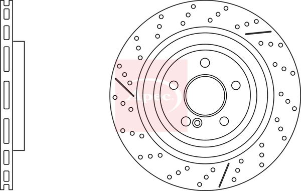 Apec DSK3278 Brake Disc - 1
