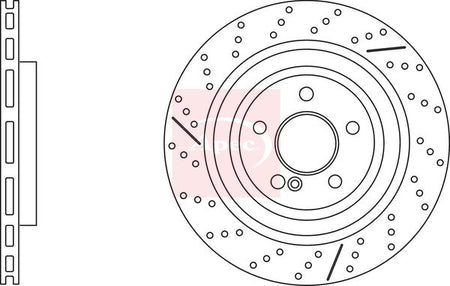Apec DSK3278 Brake Disc - 1