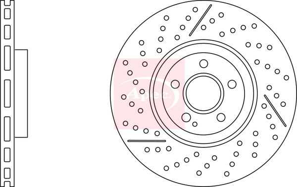 Apec DSK3279 Brake Disc - 1