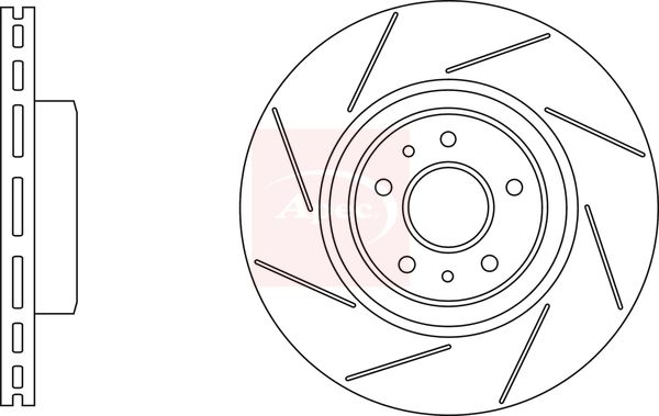 Apec DSK3287 Brake Disc - 1