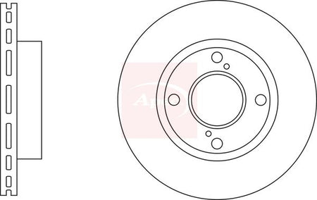 Apec DSK3289 Brake Disc - 1