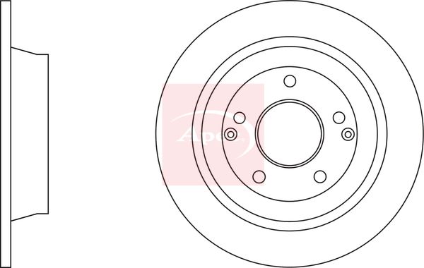 Apec DSK3291 Brake Disc - 1