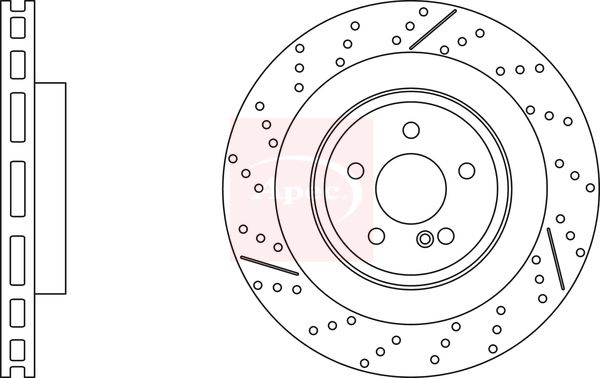 Apec DSK3293 Brake Disc - 1