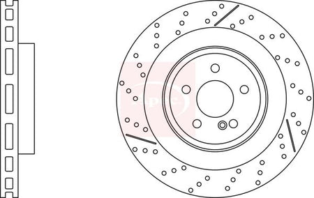 Apec DSK3293 Brake Disc - 1