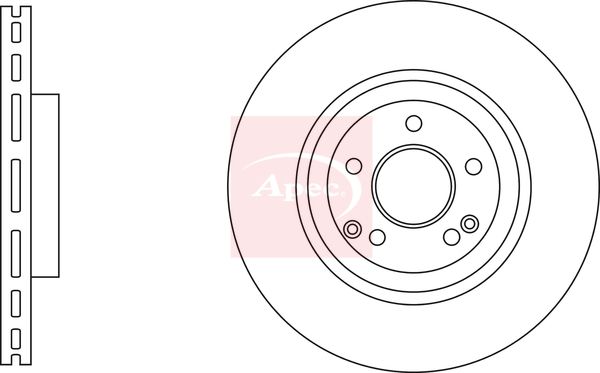 Apec DSK3295 Brake Disc - 1