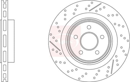 Apec DSK3296 Brake Disc - 1