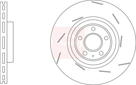 Apec DSK3302 Brake Disc - 1