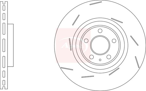 Apec DSK3303 Brake Disc - 1