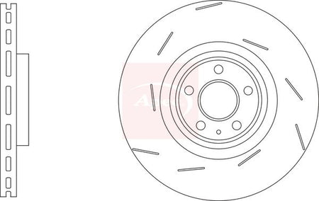 Apec DSK3304 Brake Disc - 1