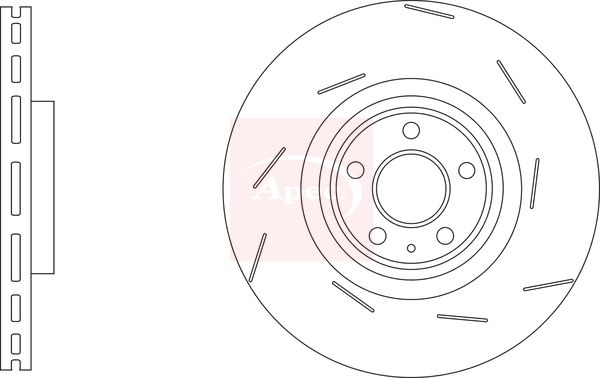 Apec DSK3305 Brake Disc - 1