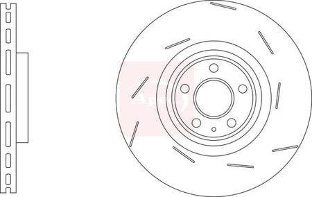 Apec DSK3305 Brake Disc - 1