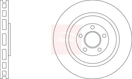 Apec DSK3306 Brake Disc - 1