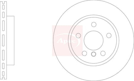Apec DSK3308 Brake Disc - 1