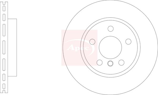 Apec DSK3308 Brake Disc - 1