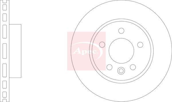 Apec DSK3312 Brake Disc - 1