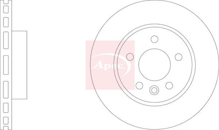 Apec DSK3312 Brake Disc - 1