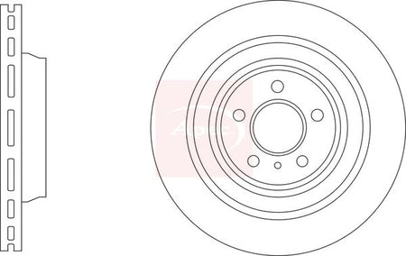 Apec DSK3313 Brake Disc - 1