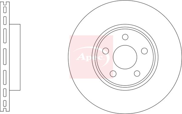 Apec DSK3317 Brake Disc - 1