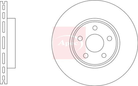 Apec DSK3317 Brake Disc - 1