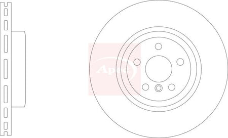 Apec DSK3319 Brake Disc - 1
