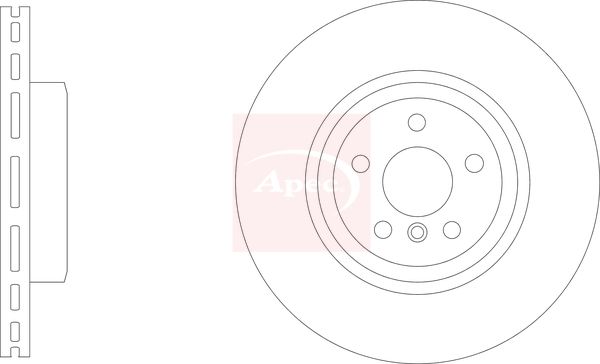 Apec DSK3319 Brake Disc - 1