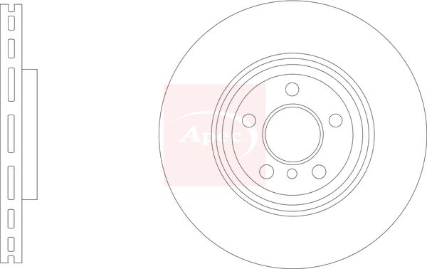 Apec DSK3324 Brake Disc - 1