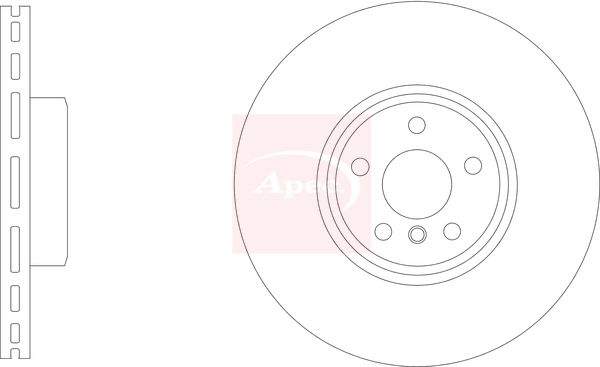 Apec DSK3325 Brake Disc - 1