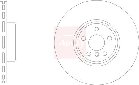 Apec DSK3325 Brake Disc - 1