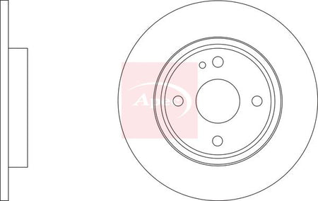 Apec DSK3327 Brake Disc - 1