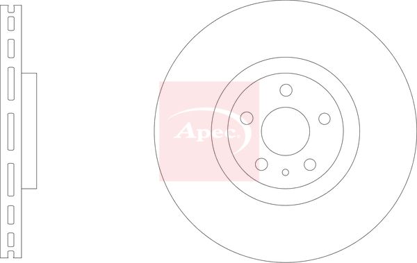 Apec DSK3328 Brake Disc - 1