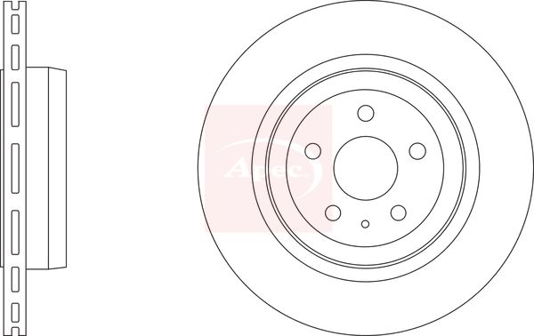 Apec DSK3333 Brake Disc - 1