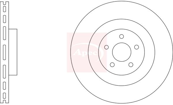 Apec DSK3336 Brake Disc - 1