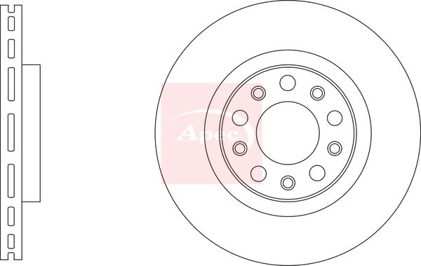 Apec DSK3339 Brake Disc - 1