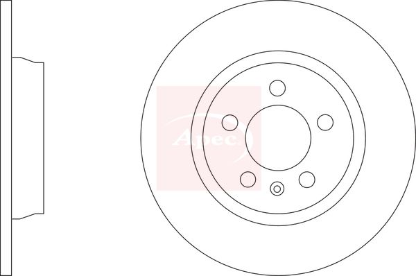 Apec DSK3340 Brake Disc - 1