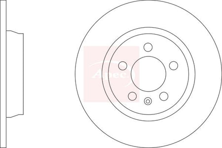 Apec DSK3340 Brake Disc - 1