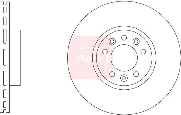 Apec DSK3341 Brake Disc - 1
