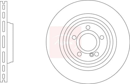 Apec DSK3342 Brake Disc - 1