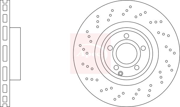 Apec DSK3343 Brake Disc - 1