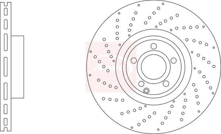 Apec DSK3345 Brake Disc - 1