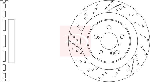 Apec DSK3346 Brake Disc - 1