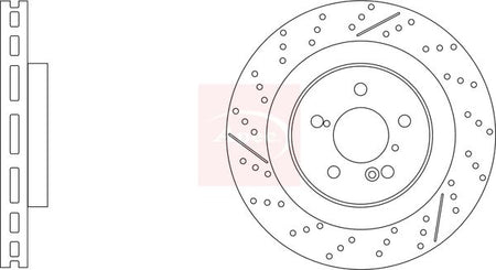 Apec DSK3346 Brake Disc - 1