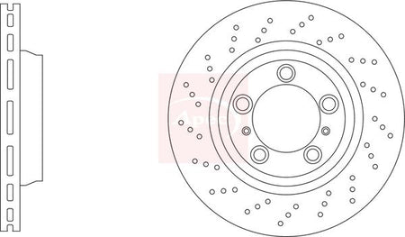 Apec DSK3361 Brake Disc - 1
