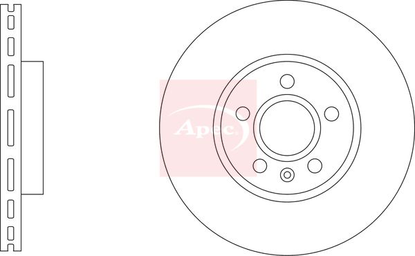 Apec DSK3363 Brake Disc - 1