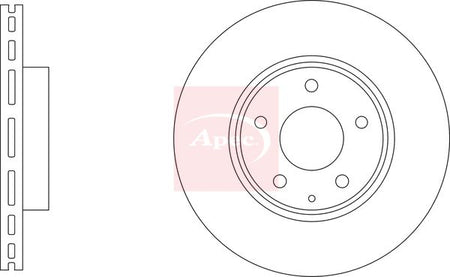Apec DSK3365 Brake Disc - 1