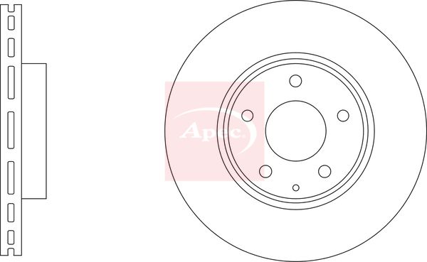 Apec DSK3365 Brake Disc - 1