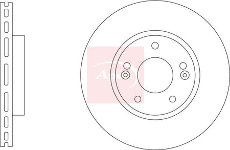 Apec DSK3371 Brake Disc - 1