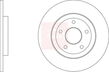 Apec DSK3375 Brake Disc - 1