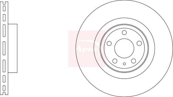 Apec DSK3376 Brake Disc - 1